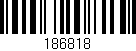 Código de barras (EAN, GTIN, SKU, ISBN): '186818'