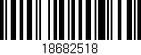 Código de barras (EAN, GTIN, SKU, ISBN): '18682518'