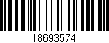 Código de barras (EAN, GTIN, SKU, ISBN): '18693574'