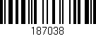 Código de barras (EAN, GTIN, SKU, ISBN): '187038'