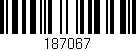 Código de barras (EAN, GTIN, SKU, ISBN): '187067'