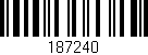 Código de barras (EAN, GTIN, SKU, ISBN): '187240'