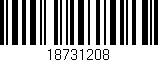 Código de barras (EAN, GTIN, SKU, ISBN): '18731208'