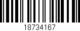 Código de barras (EAN, GTIN, SKU, ISBN): '18734167'