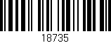 Código de barras (EAN, GTIN, SKU, ISBN): '18735'
