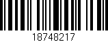 Código de barras (EAN, GTIN, SKU, ISBN): '18748217'