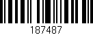 Código de barras (EAN, GTIN, SKU, ISBN): '187487'