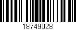 Código de barras (EAN, GTIN, SKU, ISBN): '18749028'
