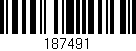 Código de barras (EAN, GTIN, SKU, ISBN): '187491'