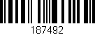 Código de barras (EAN, GTIN, SKU, ISBN): '187492'