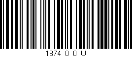 Código de barras (EAN, GTIN, SKU, ISBN): '1874_0_0_U'