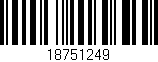 Código de barras (EAN, GTIN, SKU, ISBN): '18751249'