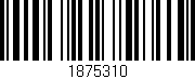 Código de barras (EAN, GTIN, SKU, ISBN): '1875310'