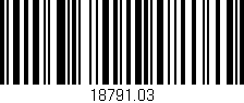 Código de barras (EAN, GTIN, SKU, ISBN): '18791.03'