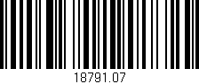 Código de barras (EAN, GTIN, SKU, ISBN): '18791.07'