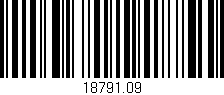 Código de barras (EAN, GTIN, SKU, ISBN): '18791.09'