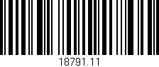 Código de barras (EAN, GTIN, SKU, ISBN): '18791.11'