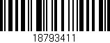 Código de barras (EAN, GTIN, SKU, ISBN): '18793411'