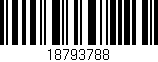 Código de barras (EAN, GTIN, SKU, ISBN): '18793788'