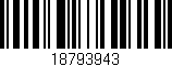 Código de barras (EAN, GTIN, SKU, ISBN): '18793943'