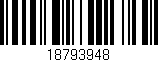 Código de barras (EAN, GTIN, SKU, ISBN): '18793948'