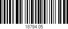 Código de barras (EAN, GTIN, SKU, ISBN): '18794.05'