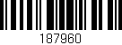 Código de barras (EAN, GTIN, SKU, ISBN): '187960'