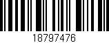 Código de barras (EAN, GTIN, SKU, ISBN): '18797476'