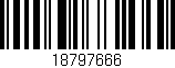 Código de barras (EAN, GTIN, SKU, ISBN): '18797666'