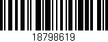 Código de barras (EAN, GTIN, SKU, ISBN): '18798619'