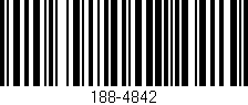 Código de barras (EAN, GTIN, SKU, ISBN): '188-4842'