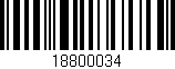Código de barras (EAN, GTIN, SKU, ISBN): '18800034'