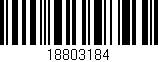 Código de barras (EAN, GTIN, SKU, ISBN): '18803184'