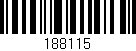 Código de barras (EAN, GTIN, SKU, ISBN): '188115'