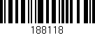 Código de barras (EAN, GTIN, SKU, ISBN): '188118'