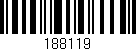 Código de barras (EAN, GTIN, SKU, ISBN): '188119'