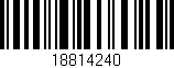 Código de barras (EAN, GTIN, SKU, ISBN): '18814240'