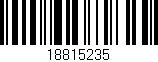 Código de barras (EAN, GTIN, SKU, ISBN): '18815235'