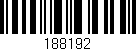 Código de barras (EAN, GTIN, SKU, ISBN): '188192'