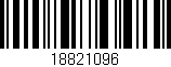 Código de barras (EAN, GTIN, SKU, ISBN): '18821096'