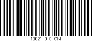Código de barras (EAN, GTIN, SKU, ISBN): '18821_0_0_CM'