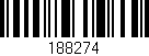 Código de barras (EAN, GTIN, SKU, ISBN): '188274'