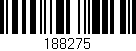 Código de barras (EAN, GTIN, SKU, ISBN): '188275'
