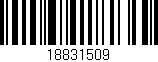 Código de barras (EAN, GTIN, SKU, ISBN): '18831509'