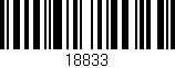 Código de barras (EAN, GTIN, SKU, ISBN): '18833'