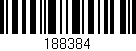 Código de barras (EAN, GTIN, SKU, ISBN): '188384'