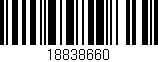 Código de barras (EAN, GTIN, SKU, ISBN): '18838660'