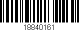 Código de barras (EAN, GTIN, SKU, ISBN): '18840161'