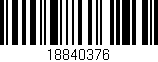 Código de barras (EAN, GTIN, SKU, ISBN): '18840376'