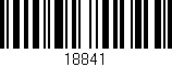 Código de barras (EAN, GTIN, SKU, ISBN): '18841'